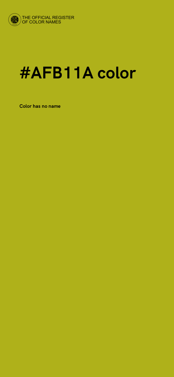 #AFB11A color image