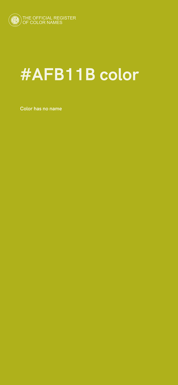 #AFB11B color image