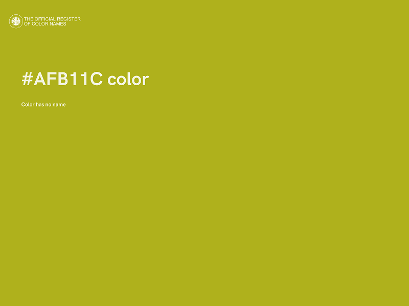#AFB11C color image