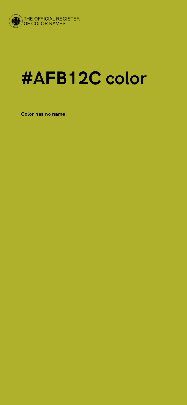 #AFB12C color image