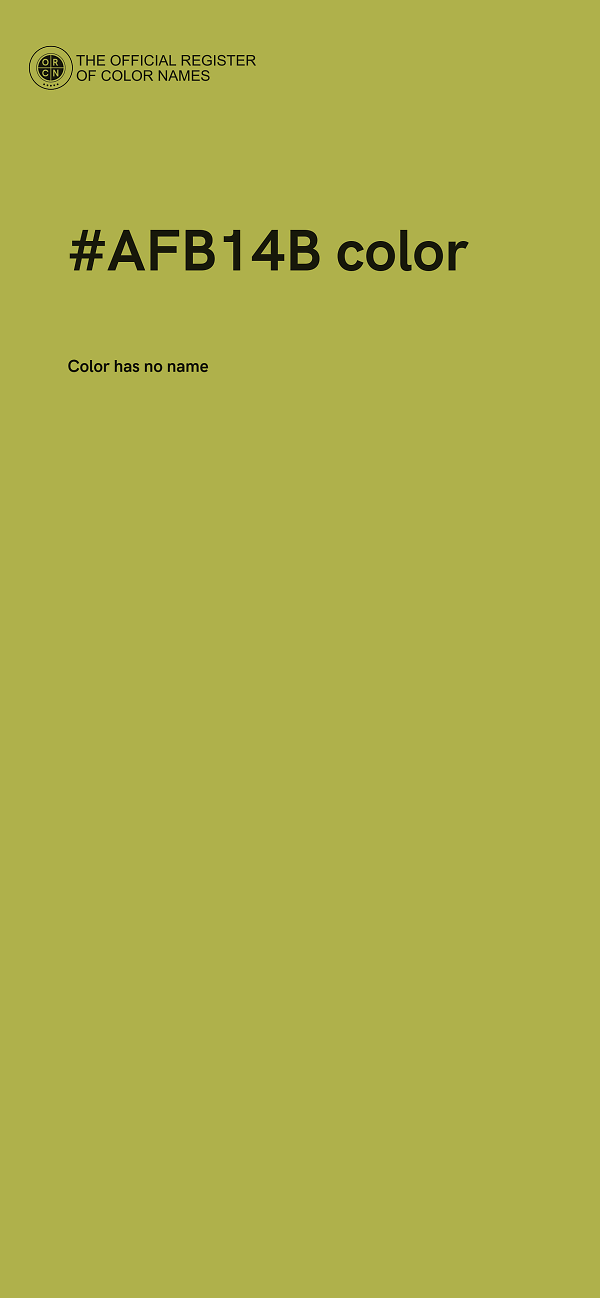 #AFB14B color image