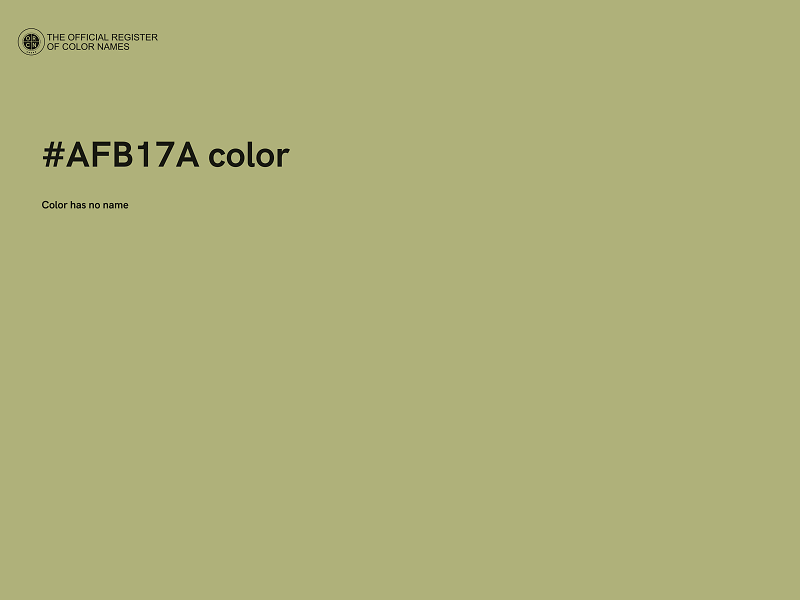 #AFB17A color image