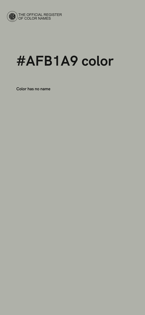 #AFB1A9 color image