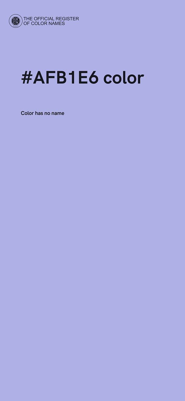 #AFB1E6 color image