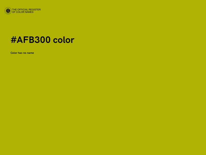 #AFB300 color image
