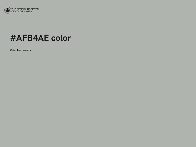 #AFB4AE color image