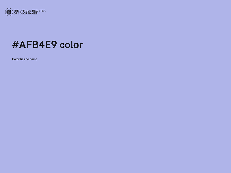 #AFB4E9 color image