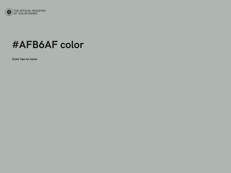 #AFB6AF color image