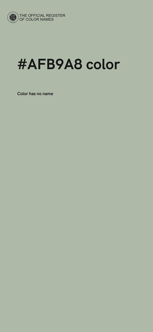 #AFB9A8 color image