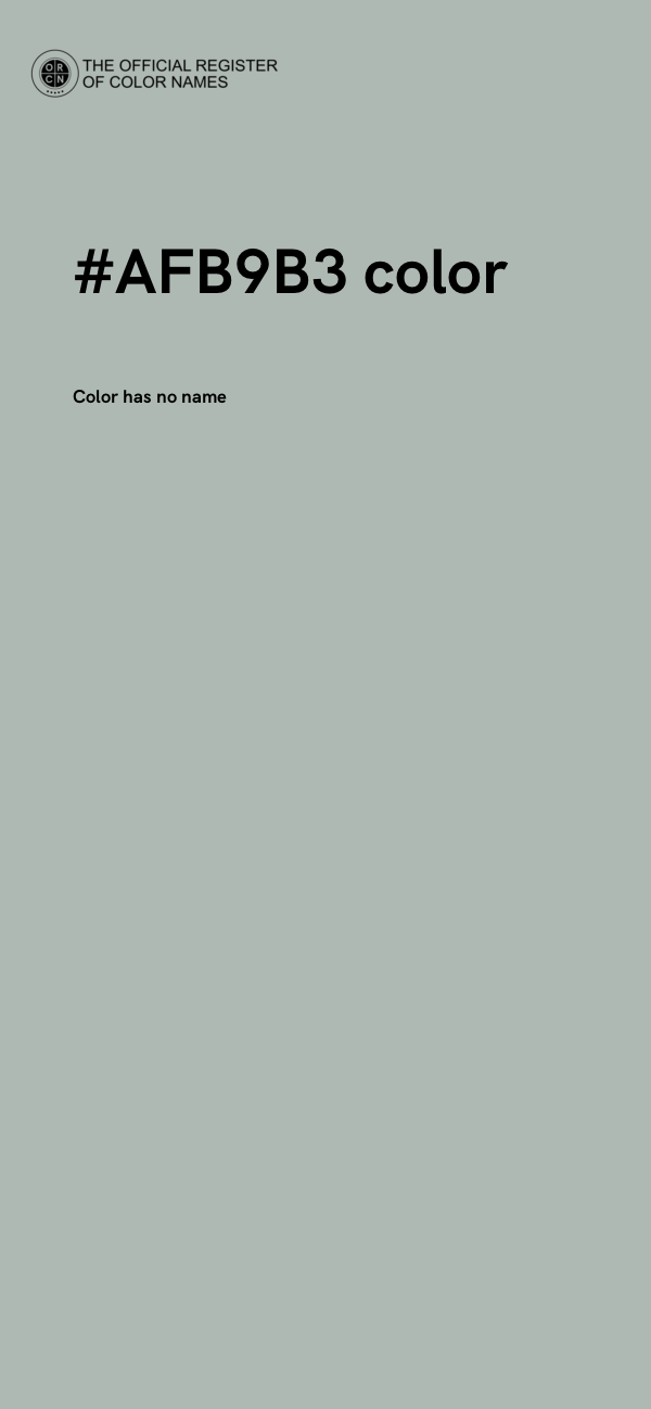 #AFB9B3 color image