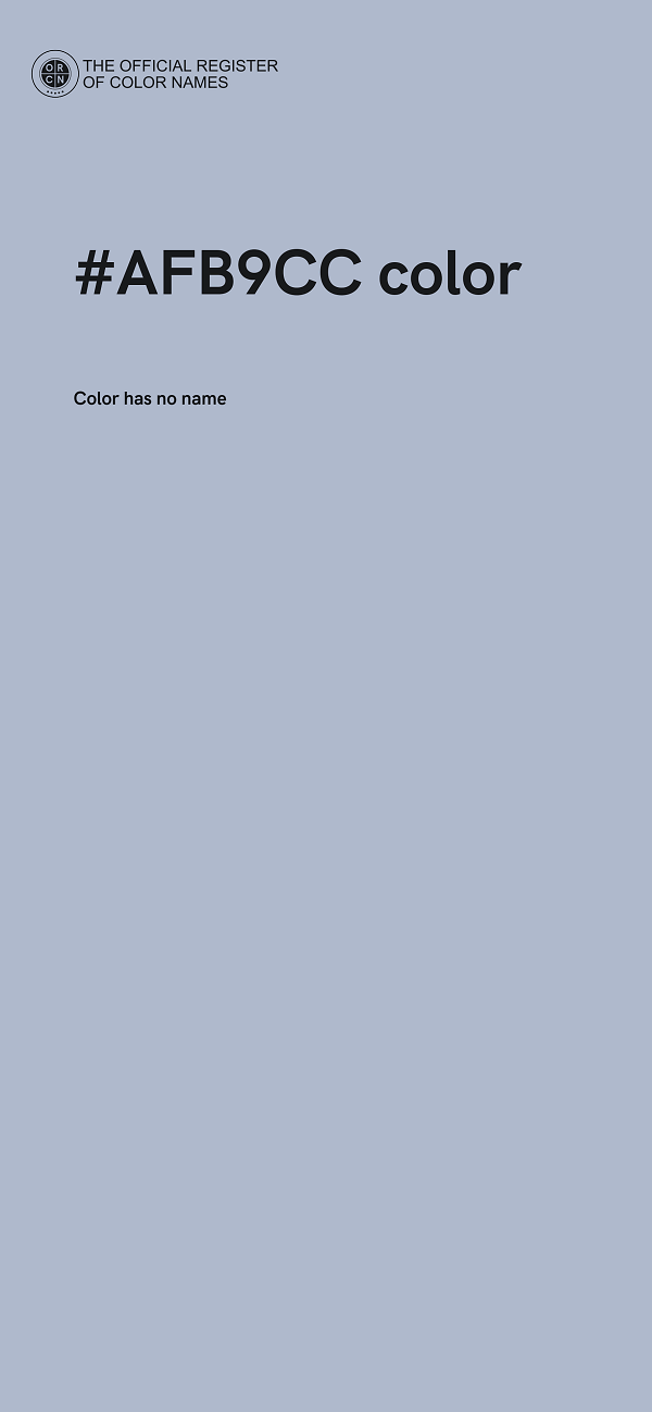 #AFB9CC color image