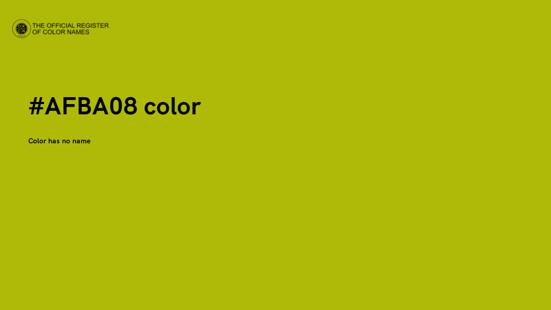 #AFBA08 color image