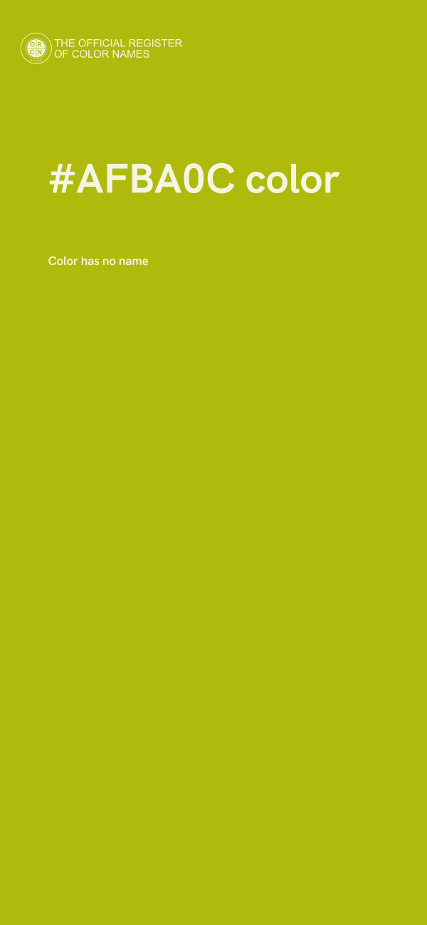 #AFBA0C color image