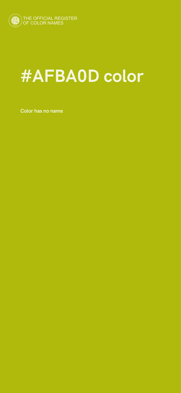 #AFBA0D color image