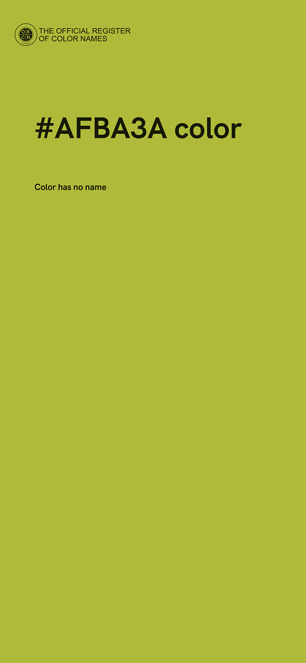 #AFBA3A color image