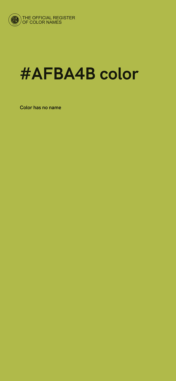 #AFBA4B color image
