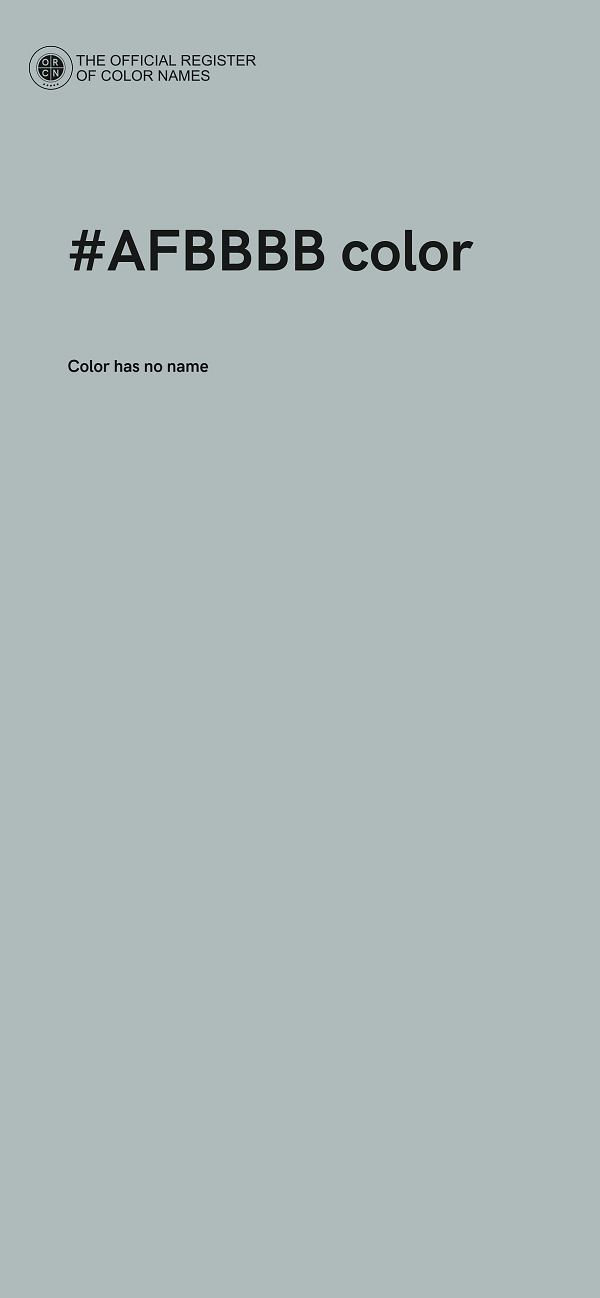 #AFBBBB color image