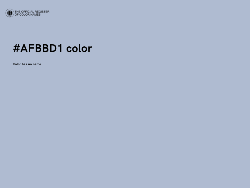 #AFBBD1 color image