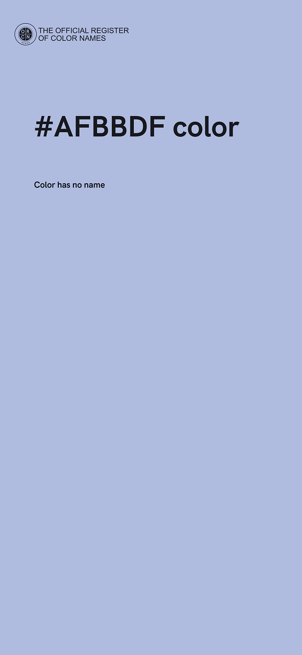 #AFBBDF color image