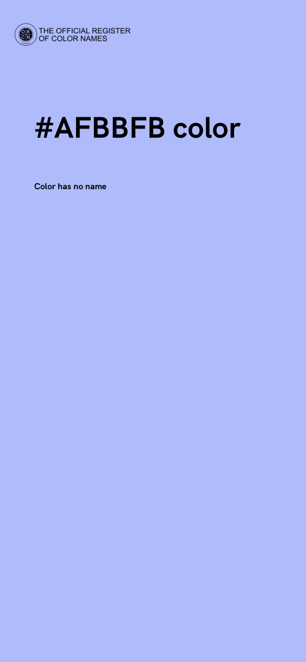 #AFBBFB color image