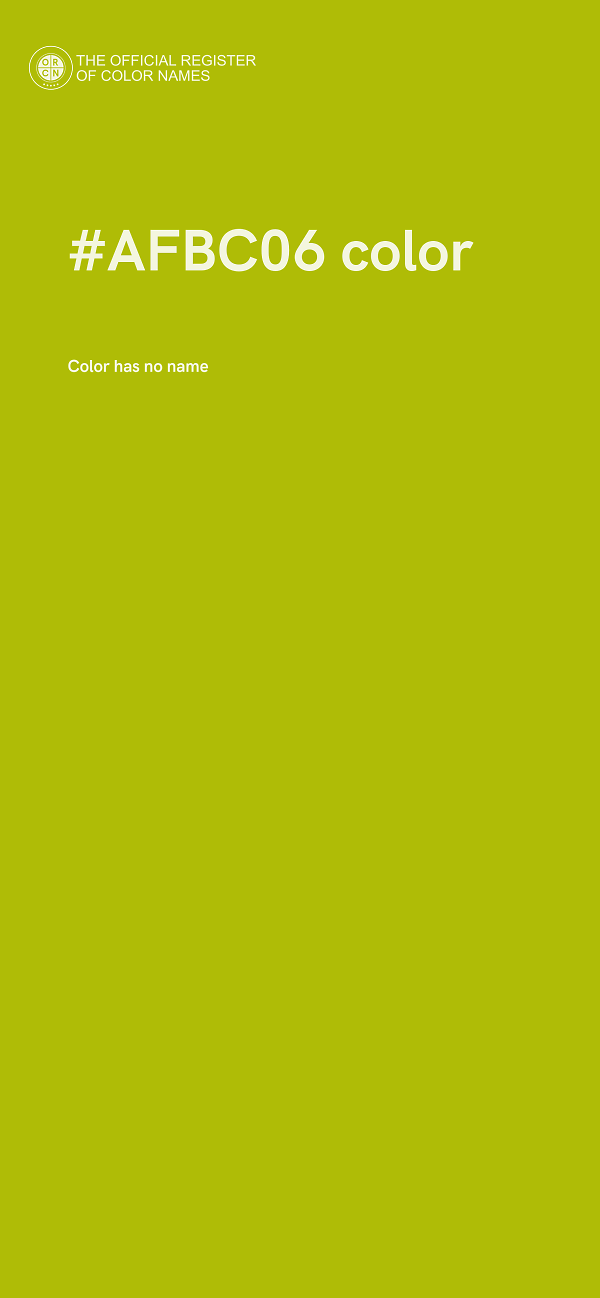 #AFBC06 color image