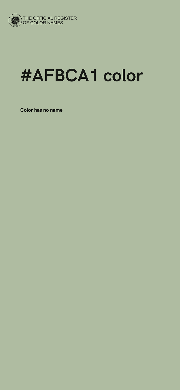 #AFBCA1 color image