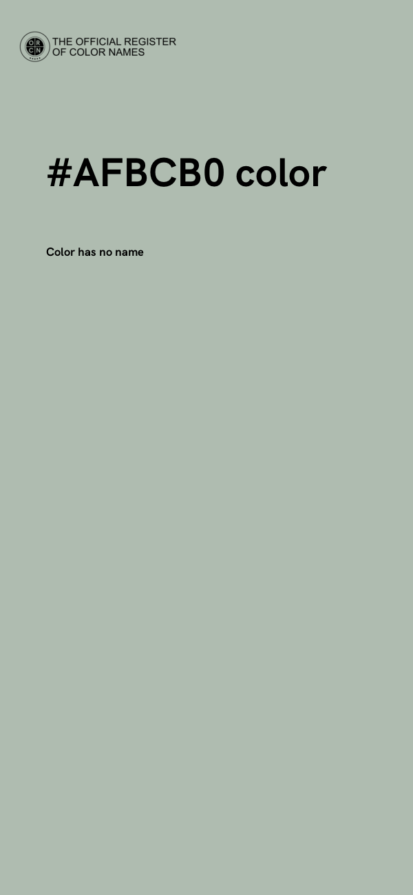 #AFBCB0 color image