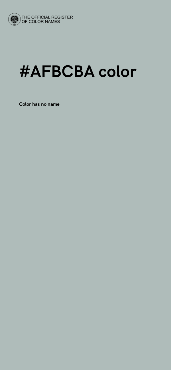 #AFBCBA color image