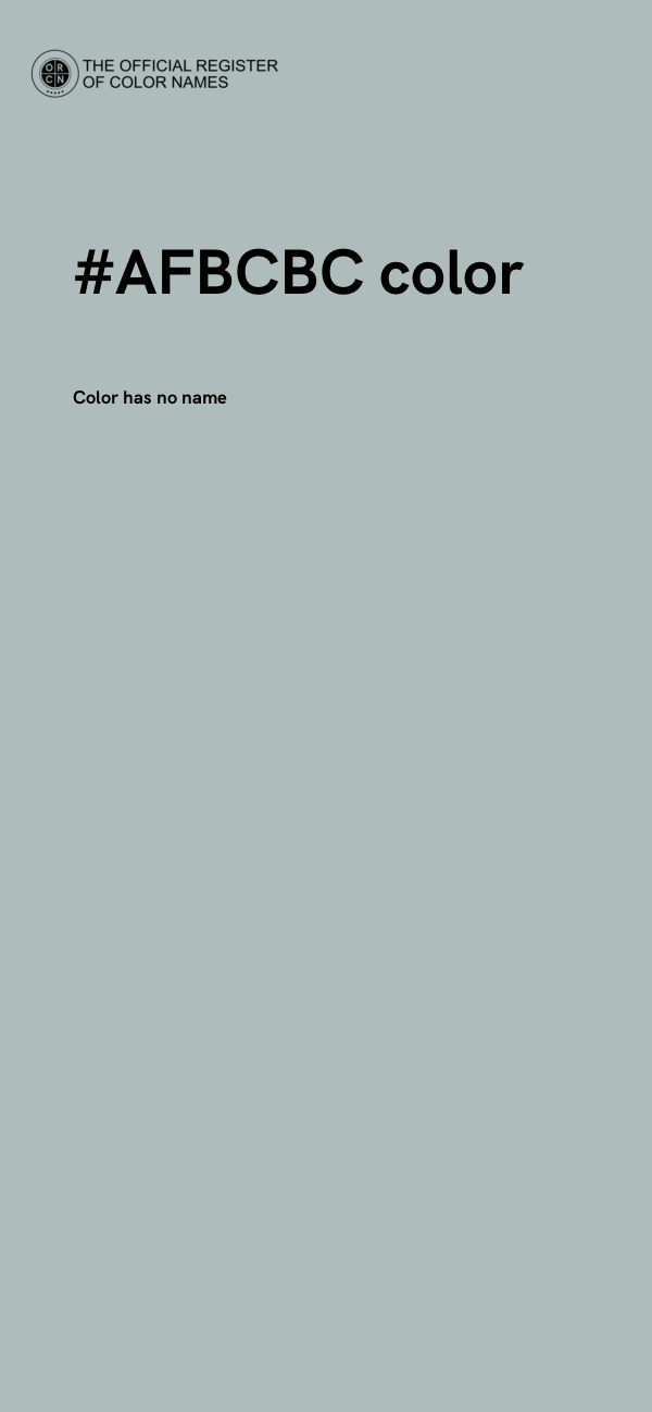#AFBCBC color image