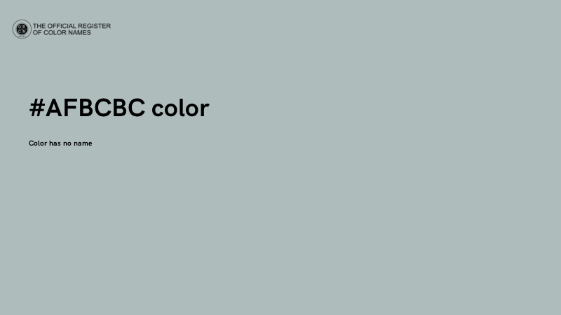 #AFBCBC color image