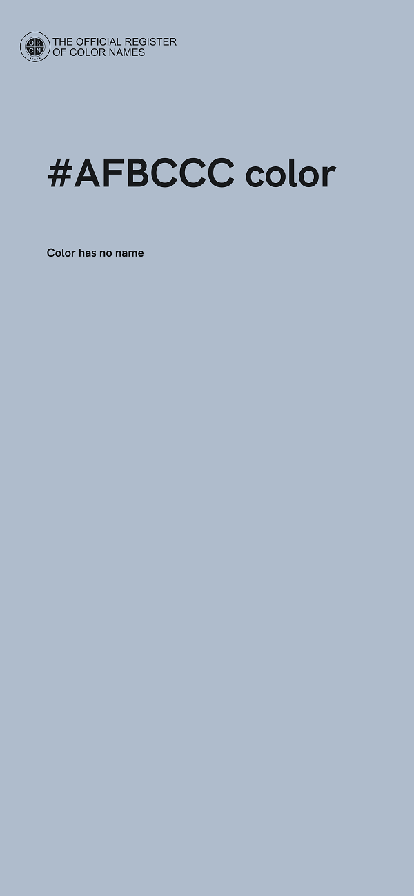 #AFBCCC color image