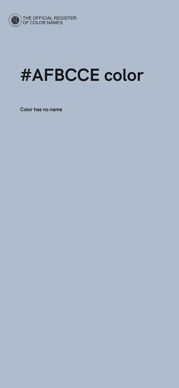 #AFBCCE color image