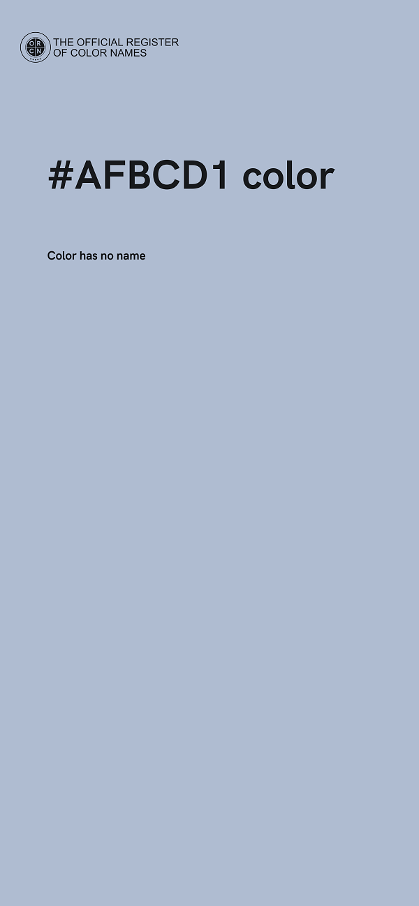 #AFBCD1 color image
