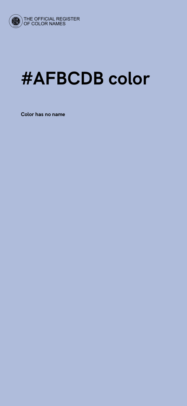 #AFBCDB color image