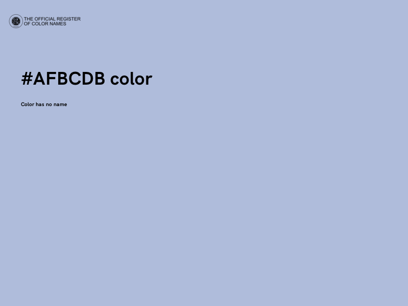#AFBCDB color image