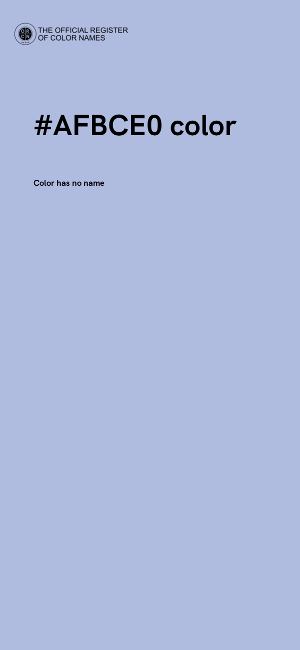 #AFBCE0 color image