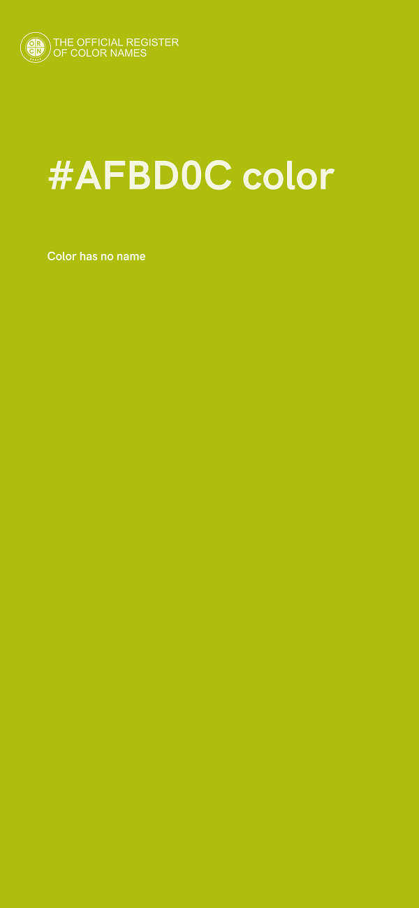 #AFBD0C color image