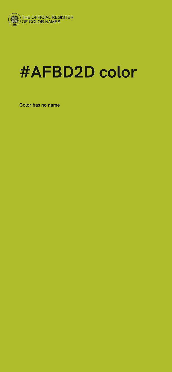 #AFBD2D color image