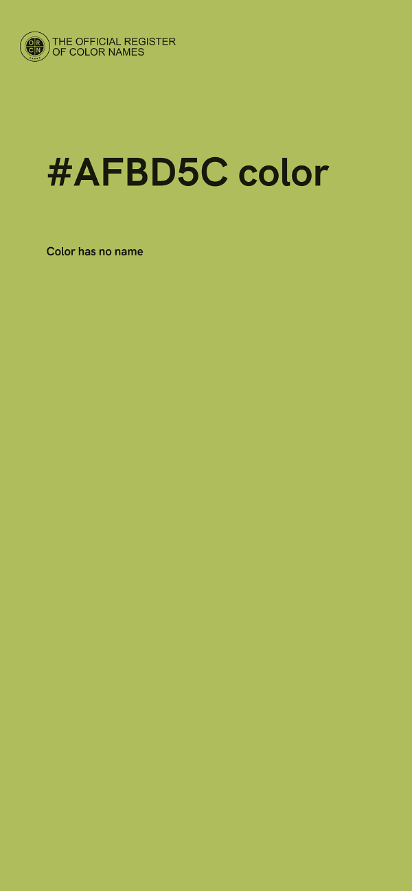 #AFBD5C color image