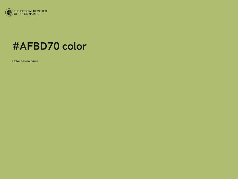 #AFBD70 color image