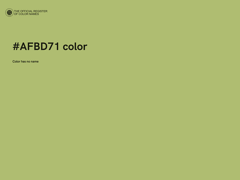 #AFBD71 color image