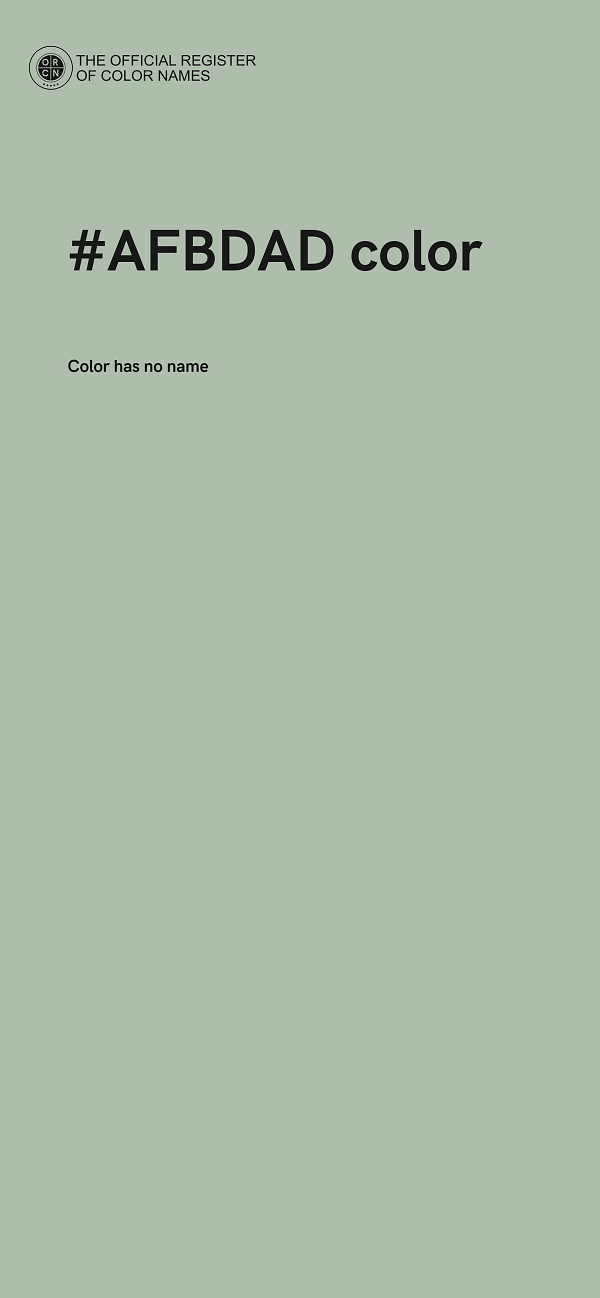 #AFBDAD color image