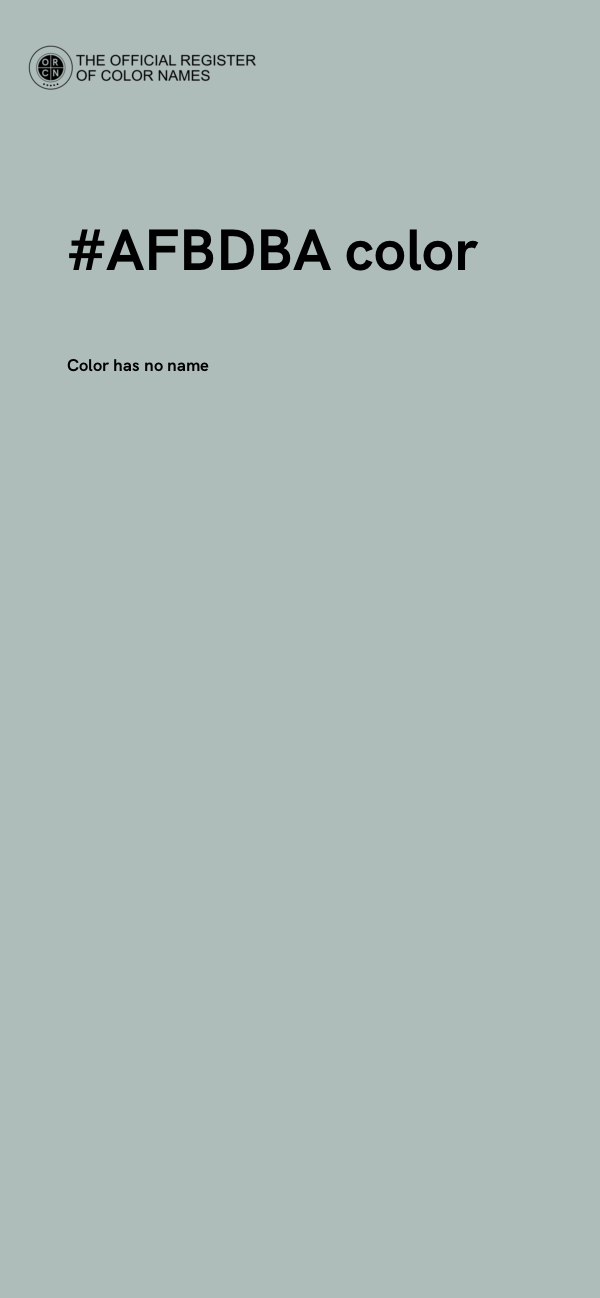 #AFBDBA color image