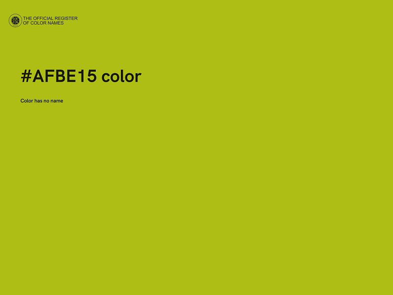 #AFBE15 color image