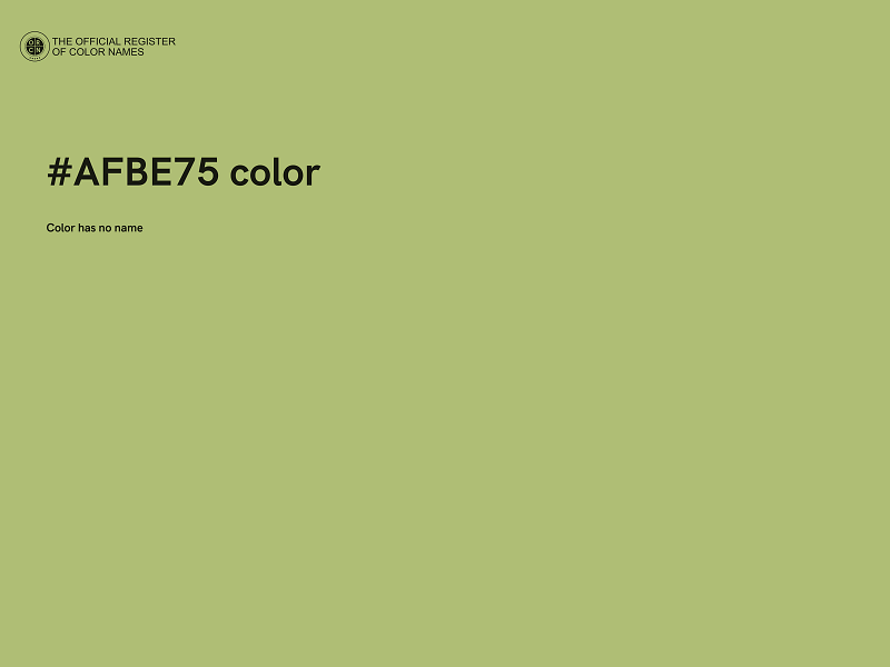 #AFBE75 color image