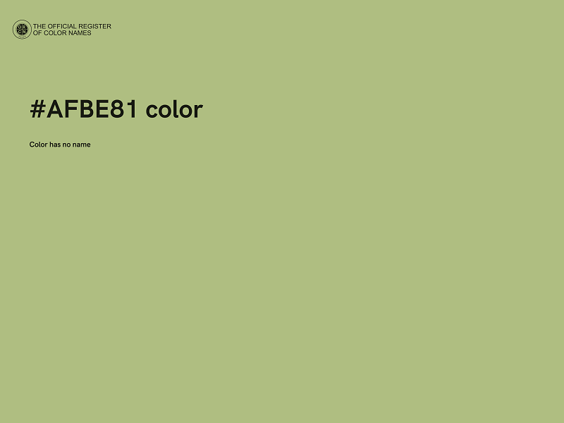 #AFBE81 color image