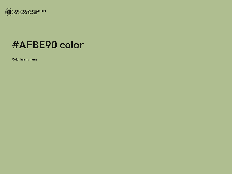 #AFBE90 color image