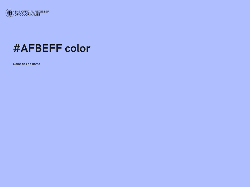 #AFBEFF color image