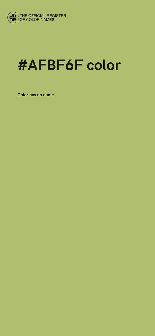 #AFBF6F color image