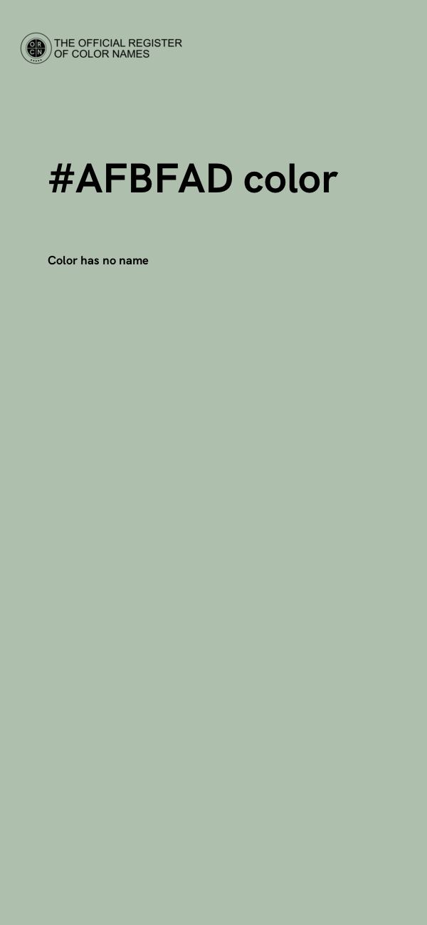 #AFBFAD color image